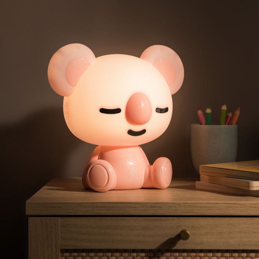 Zuma Line KDR-611-PK - Lampada da tavolo a LED per bambini KOALA LED/3W/230V koala rosa